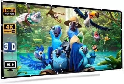 SAVSOL Portable 150' Foldable Screen (10x8 Ft, 16:9)