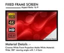 BIG VUE Fixed Frame 110' White Screen (16:9) view 2