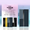Haier 598L 3-Door Vogue Side by Side Refrigerator HRT-683GOG-P view 2