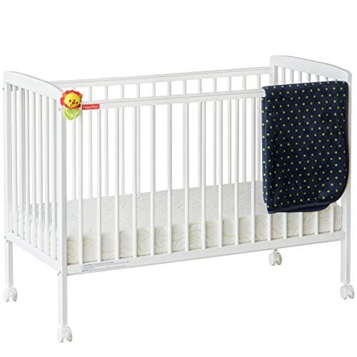 Fisher-Price Joy Baby Wooden Crib/Baby Cot (With Mattress)