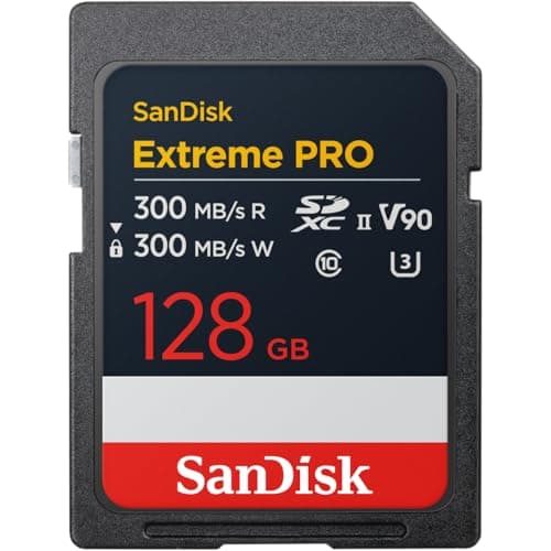 SanDisk Extreme PRO 128GB SDXC V90 UHS-II (300MB/s)