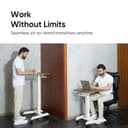 Frido Portable Standing Desk with Wheels view 4