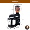 AGARO Imperial Stand Mixer 1400W view 7
