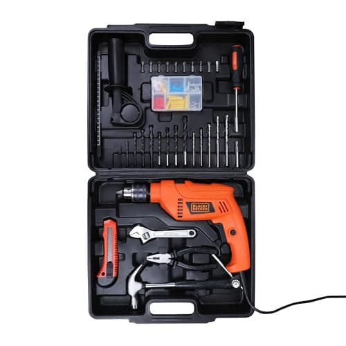 BLACK+DECKER HD555KMPR 550W Hammer Drill Kit (100 Pcs)