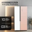 Godrej 600L AI-Powered Eon Velvet Side by Side Refrigerator view 7