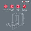 Hafele Aqua Chrome 13 Place Settings Dishwasher view 8