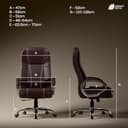 Green Soul Vienna Leatherette Executive Boss Chair view 3