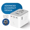 OREI 45W Universal Travel Adapter (3 USB-C + 2 USB-A) view 4