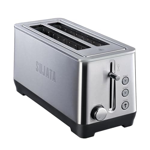 Sujata PT12 1500W Stainless Steel 4-Slice Pop-up Toaster