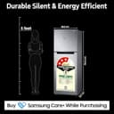Samsung 350L 3 Star Bespoke AI WiFi Double Door Refrigerator view 2
