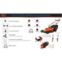 BLACK+DECKER BEMW471BH-B1 1600W Electric Lawn Mower view 2