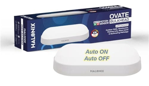 Halonix 10W Motion Sensor Bulkhead Outdoor Light