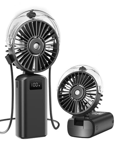 Gaiatop 180° Foldable Misting Fan with LED Display