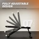 Amazon Basics 7-Level Adjustable & Foldable Bench view 4