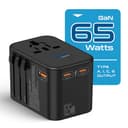 Ceptics 65W GaN Universal Travel Adapter (2 USB-C + 1 USB-A) view 3