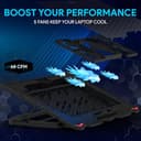 EvoFox Typhoon 5-Fan Cooling Pad view 2