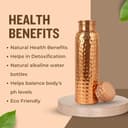 Metallix Hammered Pure Copper Bottle 1 Litre view 3