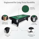 National Bodyline 8ft Pool Table (MDF, 25mm) view 4