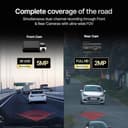 Qubo Dashcam Pro 3K STARVIS 2 Dual view 4