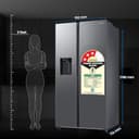 Samsung 633L Convertible 5-in-1 Side by Side Refrigerator RS78CG8543S9HL view 2