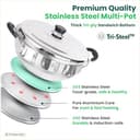 The Indus Valley Stainless Steel Multi Kadai 5 Plates view 3