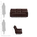 Amazon Brand Solimo Ranttila Manual 3 Seater Leatherette Recliner view 2