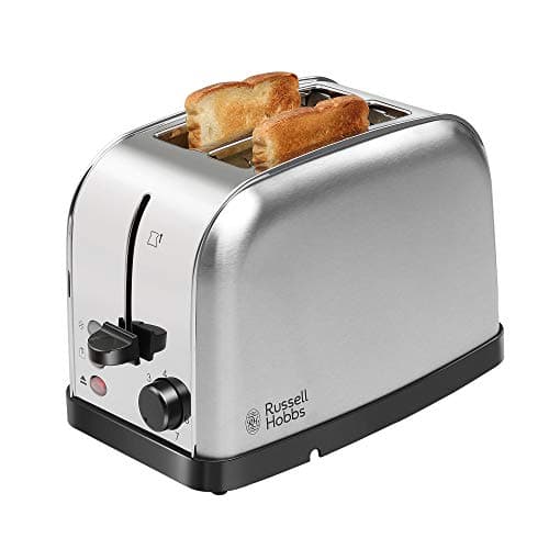 Russell Hobbs 18780 850W Stainless Steel 2-Slice Pop-up Toaster