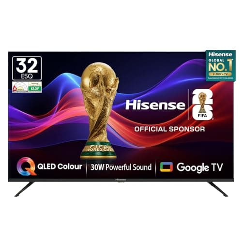 Hisense 80 cm (32 inches) E5Q Series HD Ready Smart QLED Google TV 32E5Q