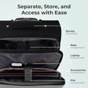 NOVEX Polyester Black Cabin Overnighter Trolley Bag, 42 cm view 2