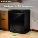 Faber 14 Place Settings Free Standing Dishwasher (FFSD 6PR 14S BK Digital, Black) view 2