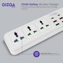 Gizga Essentials 3-Socket Surge Protector view 4