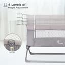 R for Rabbit Hop A Little Baby Cot Bedside Bassinet view 4