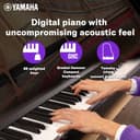 Yamaha P-145B Digital Piano (88 GHC Weighted Keys) view 5