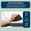 MOJOREST Memory Foam Pillow (Queen, with Removable Zip Cover) view 2