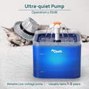 Qpets 2L LED Cat Water Fountain view 8