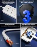 FEDUS 8-Socket Surge Protector with USB-A and USB-C view 3