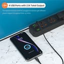 Portronics Power Plate 6 (20W USB-C PD + 5 Sockets) view 3