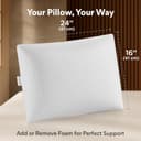 FOVERA All Season Adjustable Shredded Memory Foam Pillow view 3