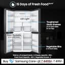 Samsung 650L 4-Door Convertible French Door Refrigerator view 3