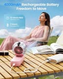 SEVENAIRE Misting Fan Portable Handheld Turbo view 6