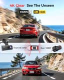 REDTIGER F7NP [2026 Edition] 4K Dual Channel Dash Cam view 2