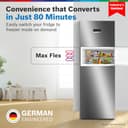 Bosch 303L 3 Star MaxFlex Convert Triple Door Refrigerator view 2