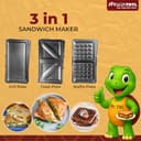 truTRTL 3-in-1 Grill, Sandwich & Waffle Maker view 3