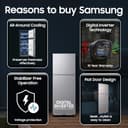 Samsung 236L 2 Star Digital Inverter Frost Free Double Door Refrigerator (RT40H28W2QHL, 2026 Model) view 4