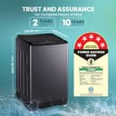 Haier 10.5 Kg 5 Star Inbuilt Butterfly Heater Oceanus Wave Drum Fully Automatic Top Load (HWM105-H688BK) view 6