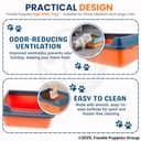 Foodie Puppies Large Open-Top Cat Litter Tray view 7