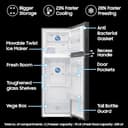 Samsung 330L 3 Star WiFi Bespoke AI Double Door Refrigerator (2026) view 5