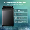 Haier 10.5 Kg 5 Star Inbuilt Butterfly Heater Oceanus Wave Drum Fully Automatic Top Load (HWM105-H688BK) view 8