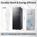 Samsung 330L 3 Star WiFi Bespoke AI Double Door Refrigerator (2026) view 2