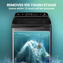 Haier 10.5 Kg 5 Star Inbuilt Butterfly Heater Oceanus Wave Drum Fully Automatic Top Load (HWM105-H688BK) view 3